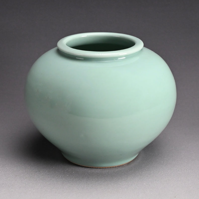 Kozan Celadon Vase ー宮川 (真葛) 香山 “青磁釉 花瓶”