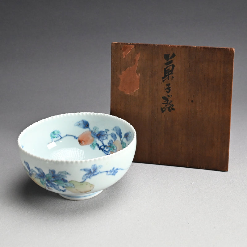 Kozan Bowl, Chinese Quince ー初代 宮川 (真葛) 香山 "菓子器"