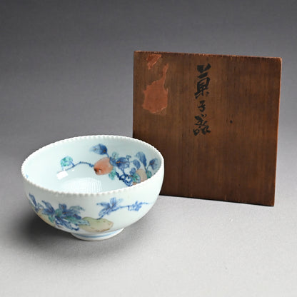 Kozan Bowl, Chinese Quince ー初代 宮川 (真葛) 香山 "菓子器"