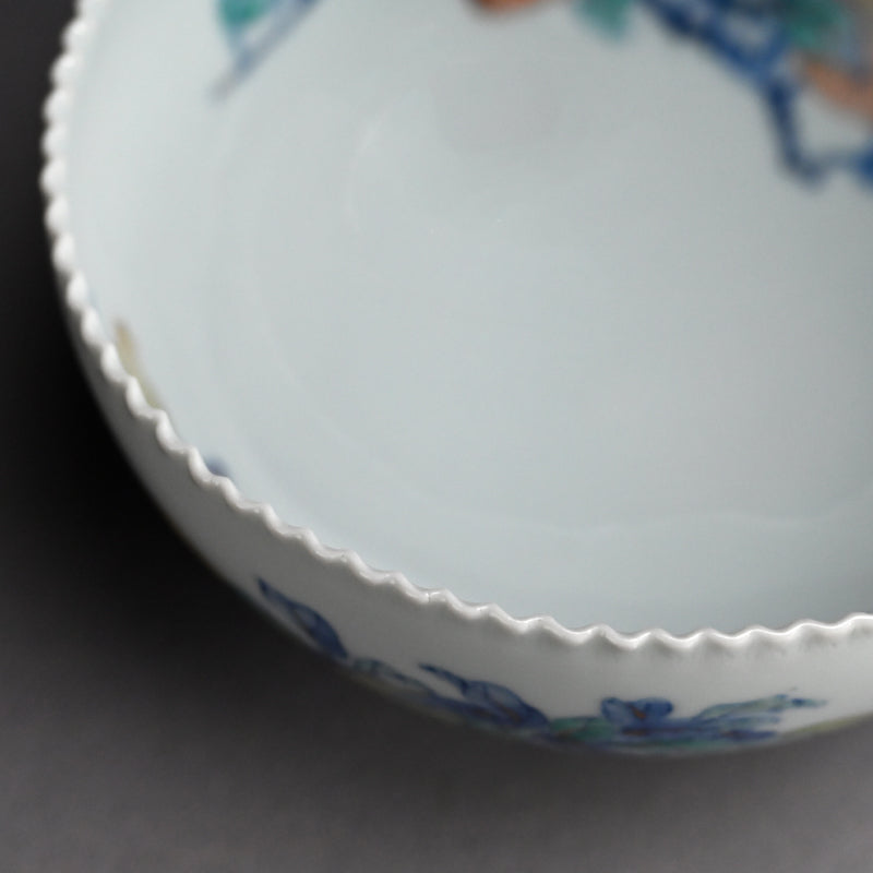 Kozan Bowl, Chinese Quince ー初代 宮川 (真葛) 香山 "菓子器"