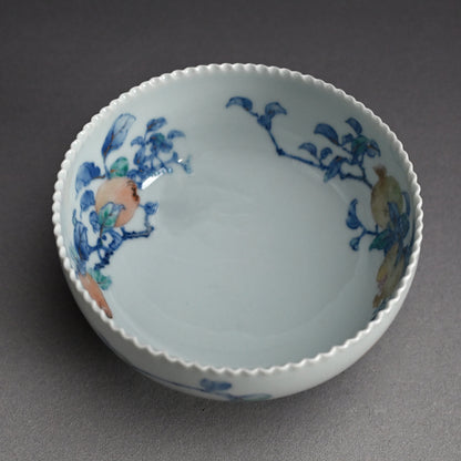 Kozan Bowl, Chinese Quince ー初代 宮川 (真葛) 香山 "菓子器"