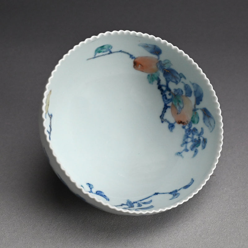 Kozan Bowl, Chinese Quince ー初代 宮川 (真葛) 香山 "菓子器"