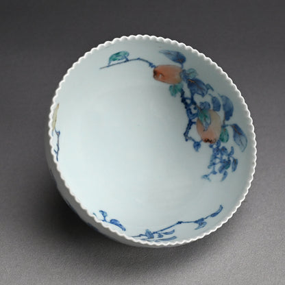Kozan Bowl, Chinese Quince ー初代 宮川 (真葛) 香山 "菓子器"