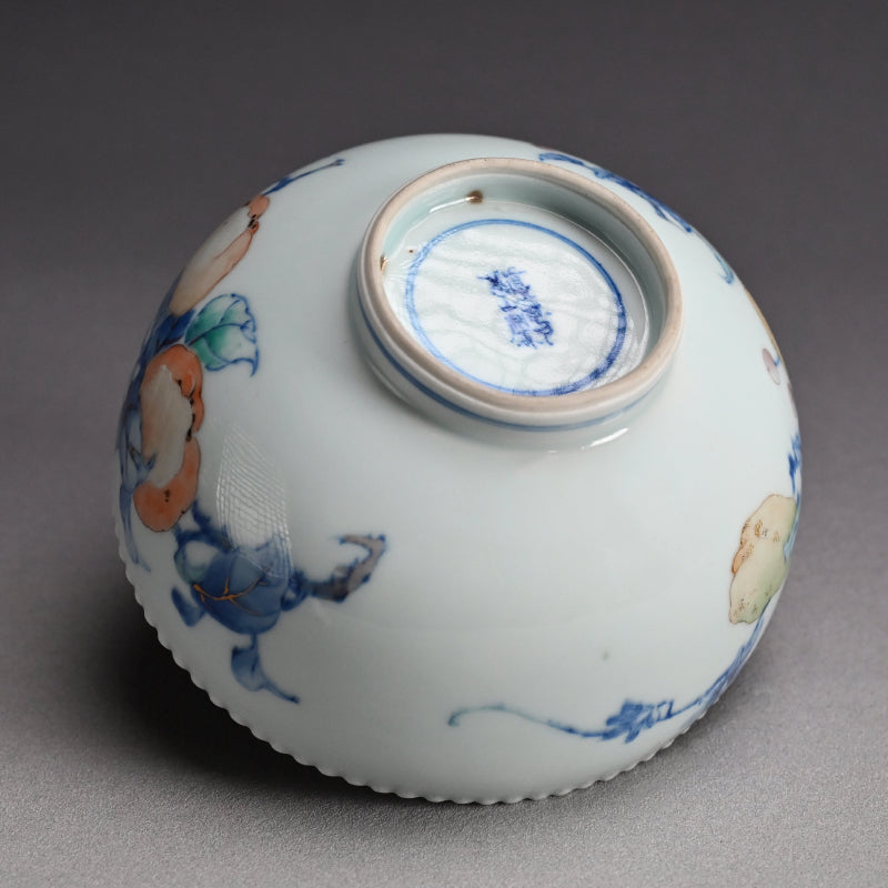 Kozan Bowl, Chinese Quince ー初代 宮川 (真葛) 香山 "菓子器"
