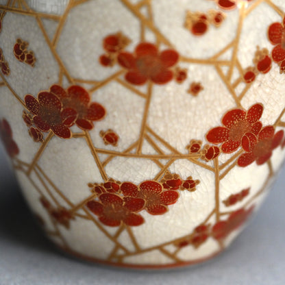 Furidashi Sweets Container ー宮川 (真葛) 香山 “振出し 仁清 氷梅之畫”