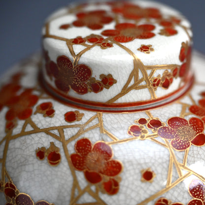 Furidashi Sweets Container ー宮川 (真葛) 香山 “振出し 仁清 氷梅之畫”