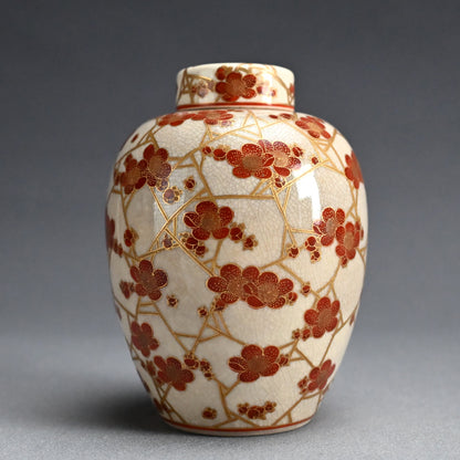 Furidashi Sweets Container ー宮川 (真葛) 香山 “振出し 仁清 氷梅之畫”