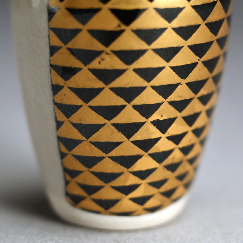 Rare Kozan Chaire Tea Container ー宮川 (真葛) 香山 “仁清意 狂言模様”