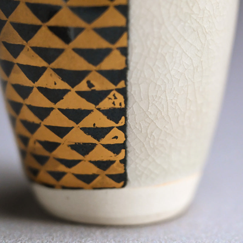 Rare Kozan Chaire Tea Container ー宮川 (真葛) 香山 “仁清意 狂言模様”