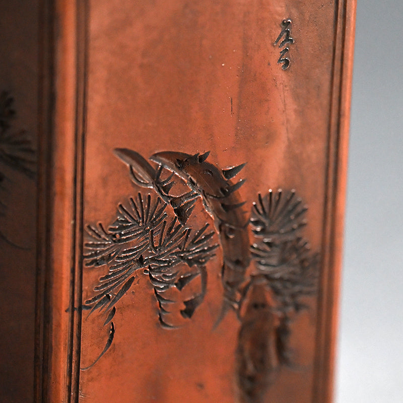 Edo period Bizen Rokkaku Bin Vase