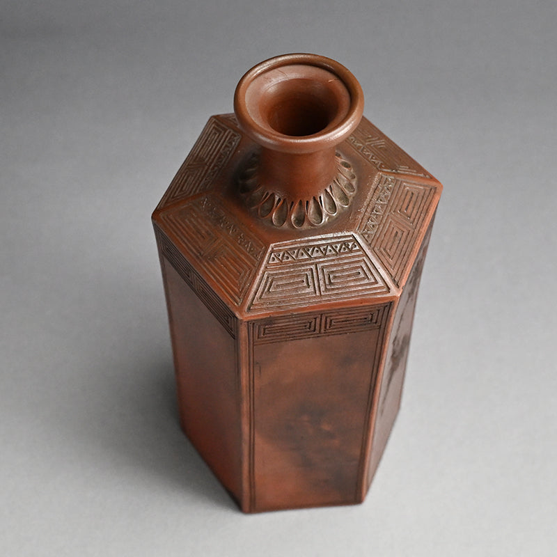 Edo period Bizen Rokkaku Bin Vase