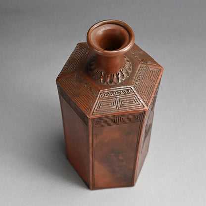 Edo period Bizen Rokkaku Bin Vase