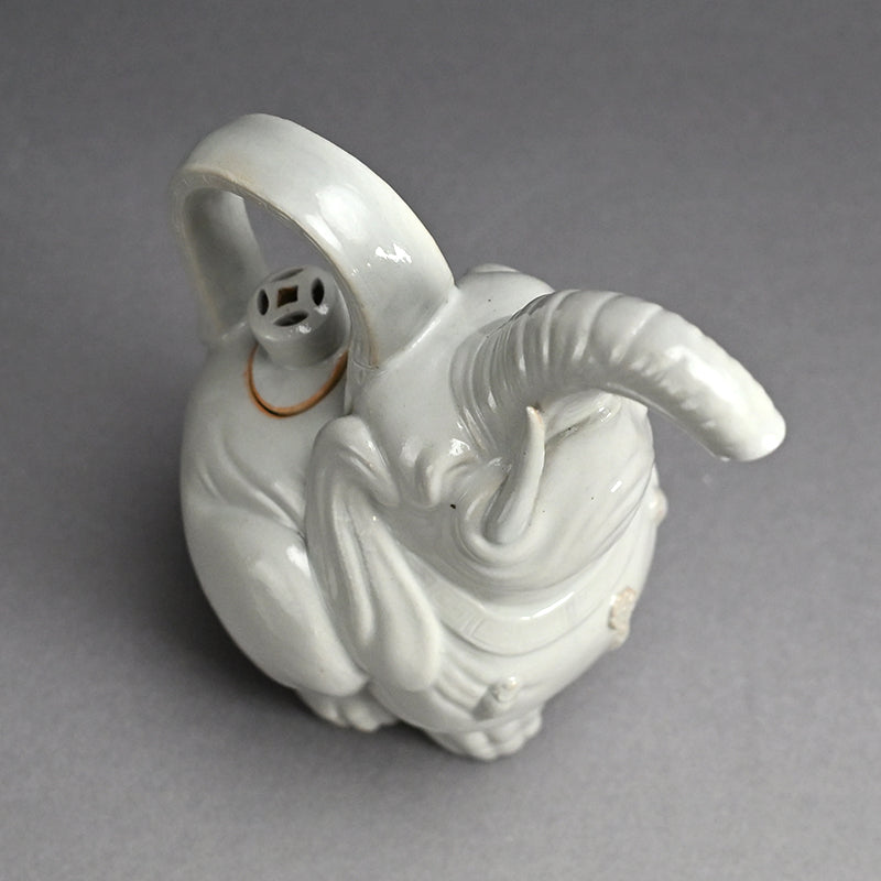 Antique Japanese Ceramic Elephant Suichu Decanter