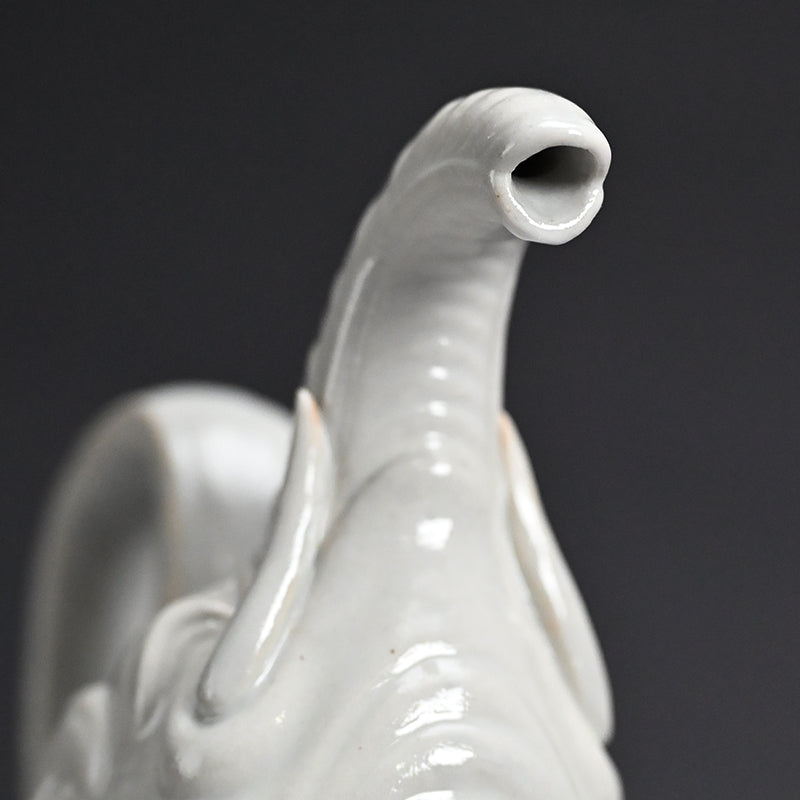 Antique Japanese Ceramic Elephant Suichu Decanter