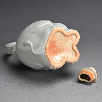 Antique Japanese Ceramic Elephant Suichu Decanter