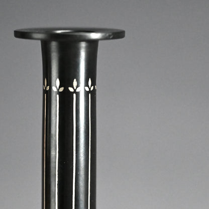 Silver Inlay Bronze Vase by LNT ー中川 衛 “銀象嵌花器芽生え”