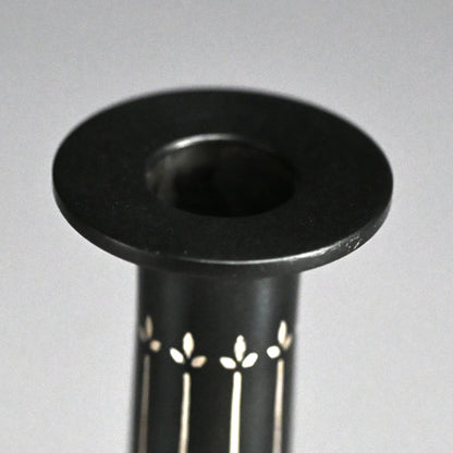 Silver Inlay Bronze Vase by LNT ー中川 衛 “銀象嵌花器芽生え”
