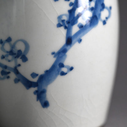 Shonen & Chikusen pair Tokkuri Sake Flasks ー鈴木 松年, 三浦 竹泉 “松年筆 竹泉造 梅画徳利盃”