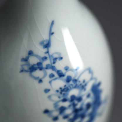Shonen & Chikusen pair Tokkuri Sake Flasks ー鈴木 松年, 三浦 竹泉 “松年筆 竹泉造 梅画徳利盃”