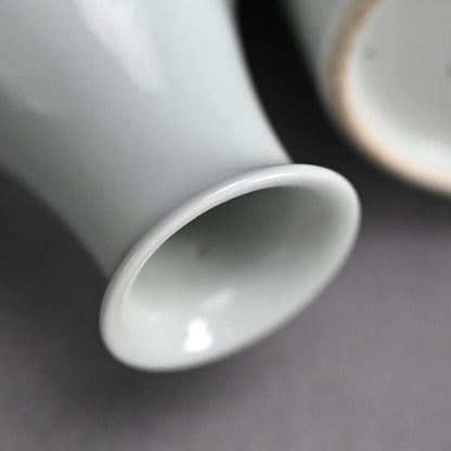 Shonen & Chikusen pair Tokkuri Sake Flasks ー鈴木 松年, 三浦 竹泉 “松年筆 竹泉造 梅画徳利盃”