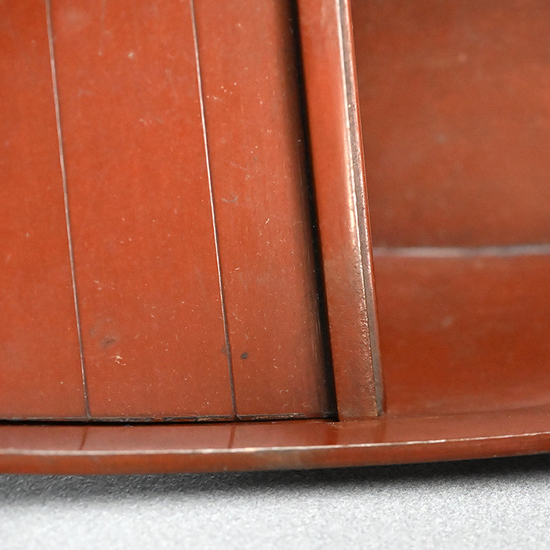 Spectacular Silver & Red-Bronze Boat Shaped Tsuri Koro Censer