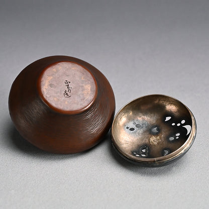 Antique Silver & Copper Koro Incense Burner