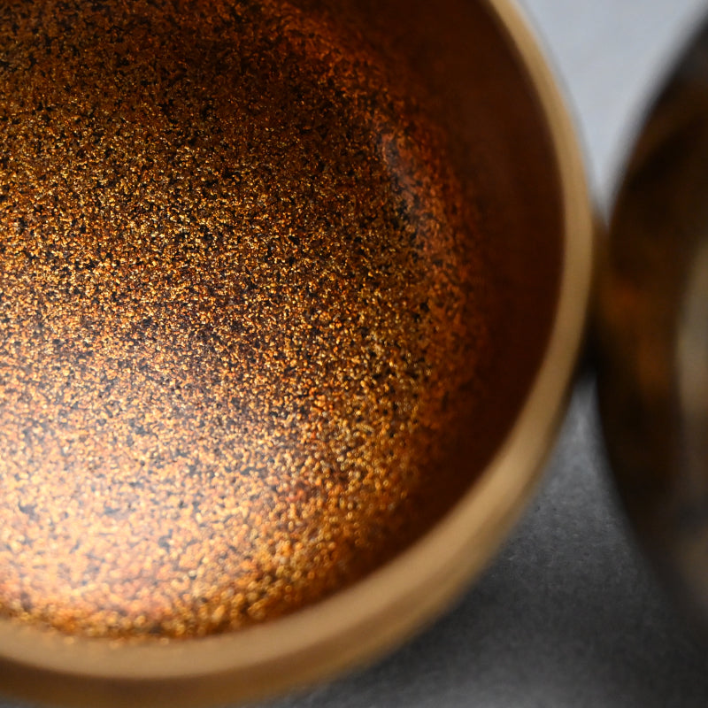 Antique Lacquer Natsume with Maple leaves by Shomosai ー松茂斎 “紅葉 平棗”