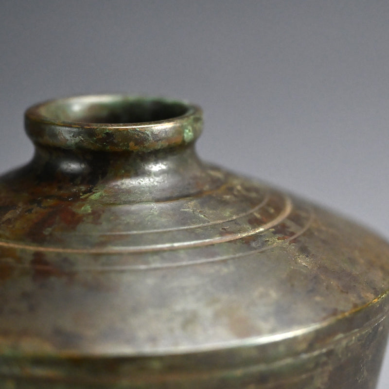 Antique Japanese Bronze vase ー初代 中島保美 “鋳銅花瓶”