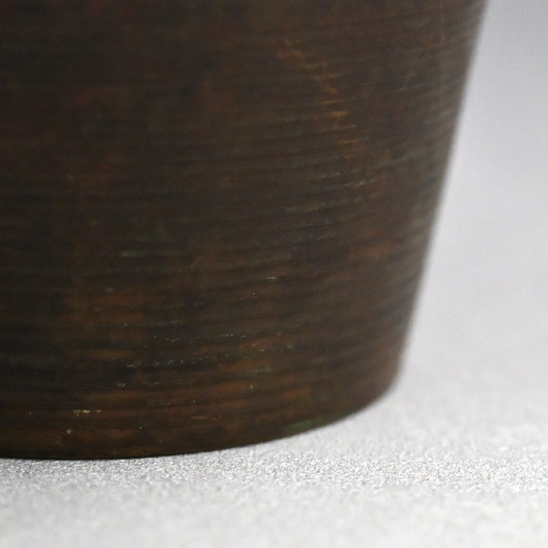 Antique Japanese Bronze vase ー初代 中島保美 “鋳銅花瓶”