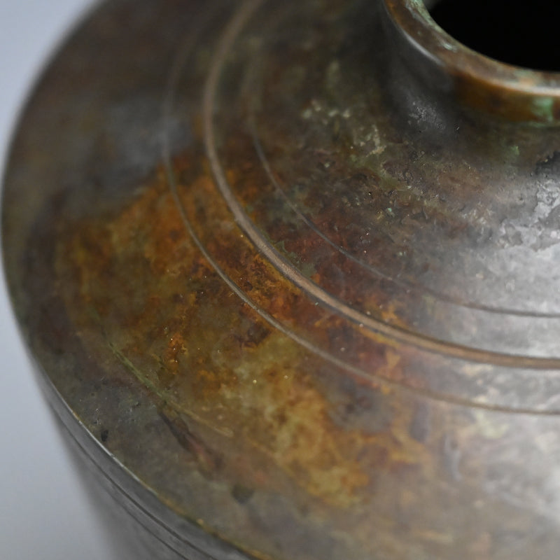 Antique Japanese Bronze vase ー初代 中島保美 “鋳銅花瓶”