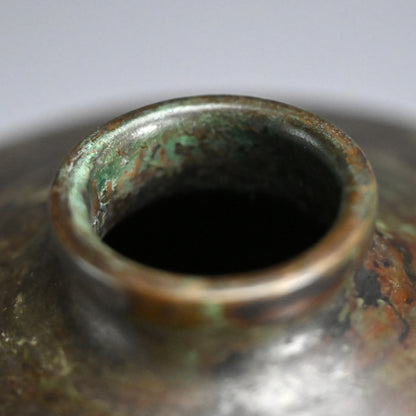 Antique Japanese Bronze vase ー初代 中島保美 “鋳銅花瓶”