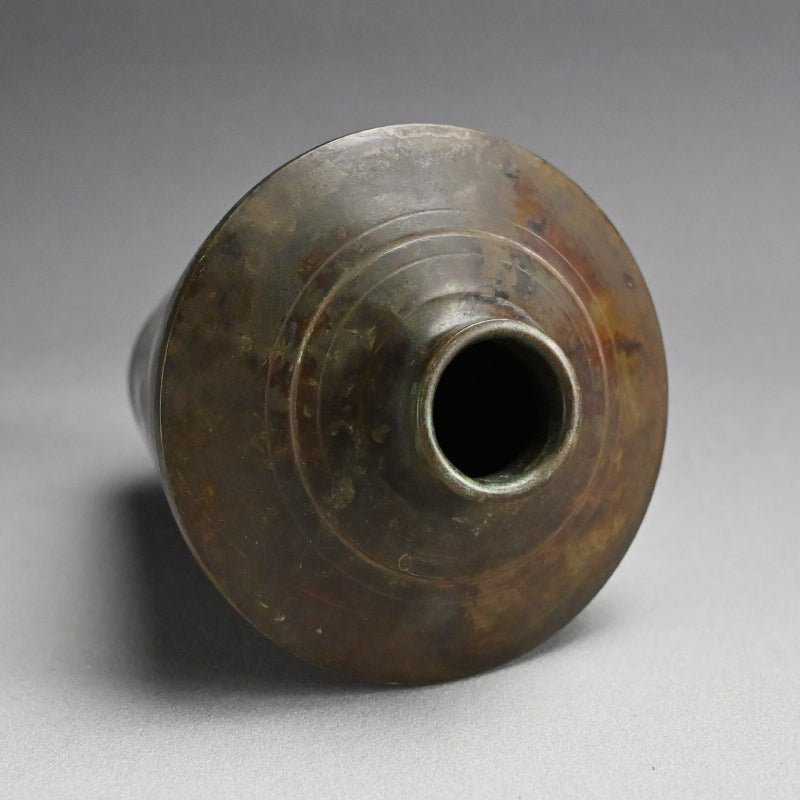 Antique Japanese Bronze vase ー初代 中島保美 “鋳銅花瓶”