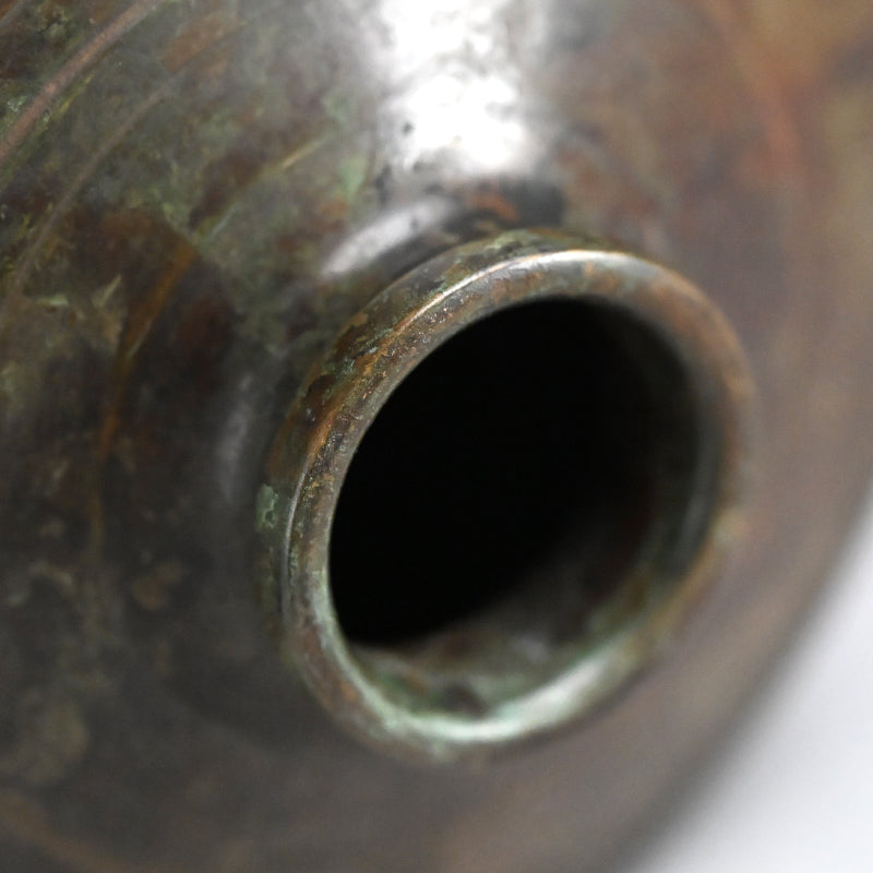 Antique Japanese Bronze vase ー初代 中島保美 “鋳銅花瓶”