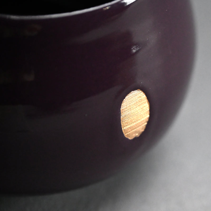 Plum Crazy Purple Chawan Tea Bowl ー東井 真咲朝 "紫釉茶碗"
