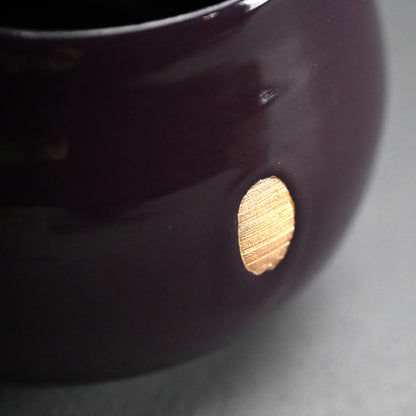 Plum Crazy Purple Chawan Tea Bowl ー東井 真咲朝 "紫釉茶碗"