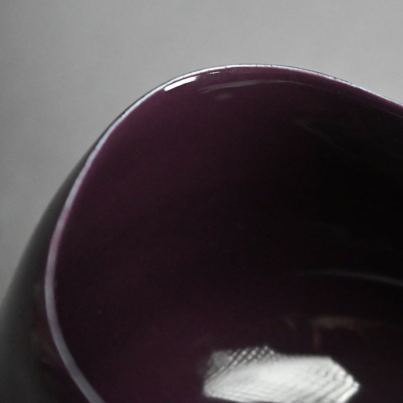 Plum Crazy Purple Chawan Tea Bowl ー東井 真咲朝 "紫釉茶碗"