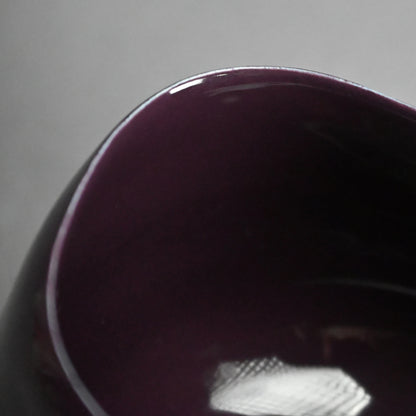 Plum Crazy Purple Chawan Tea Bowl ー東井 真咲朝 "紫釉茶碗"