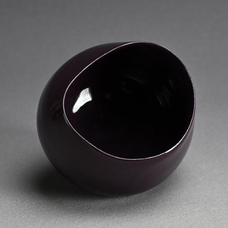 Plum Crazy Purple Chawan Tea Bowl ー東井 真咲朝 "紫釉茶碗"