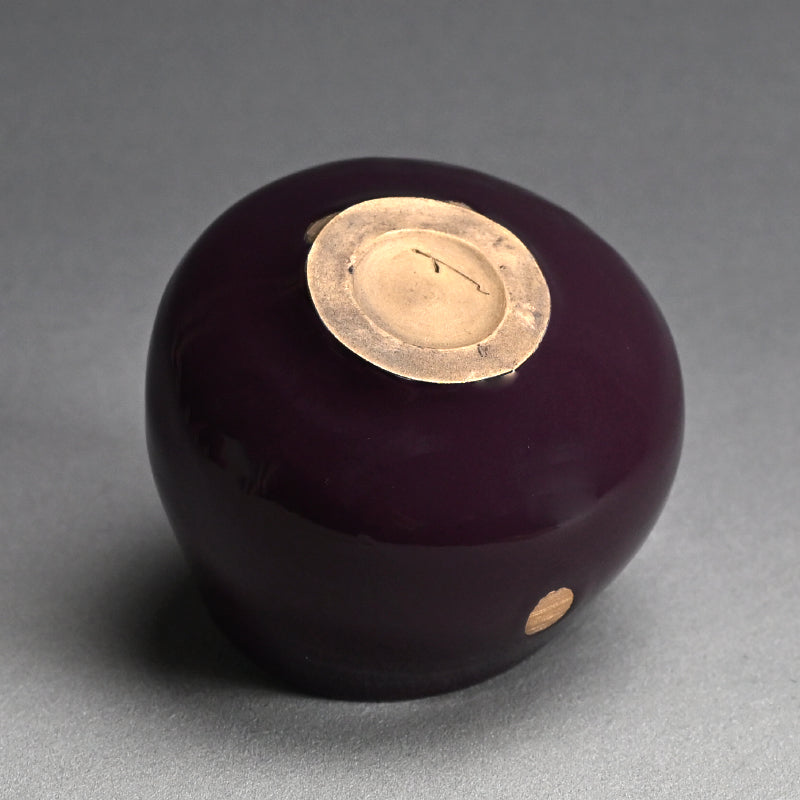 Plum Crazy Purple Chawan Tea Bowl ー東井 真咲朝 "紫釉茶碗"
