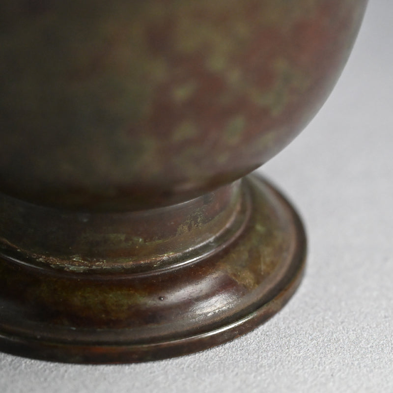 Antique Bronze Vase by Nakajima Yasumi I ー初代 中島 保美 “鋳銅花瓶"