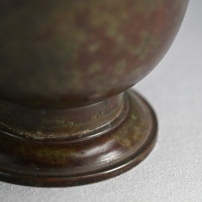 Antique Bronze Vase by Nakajima Yasumi I ー初代 中島 保美 “鋳銅花瓶"