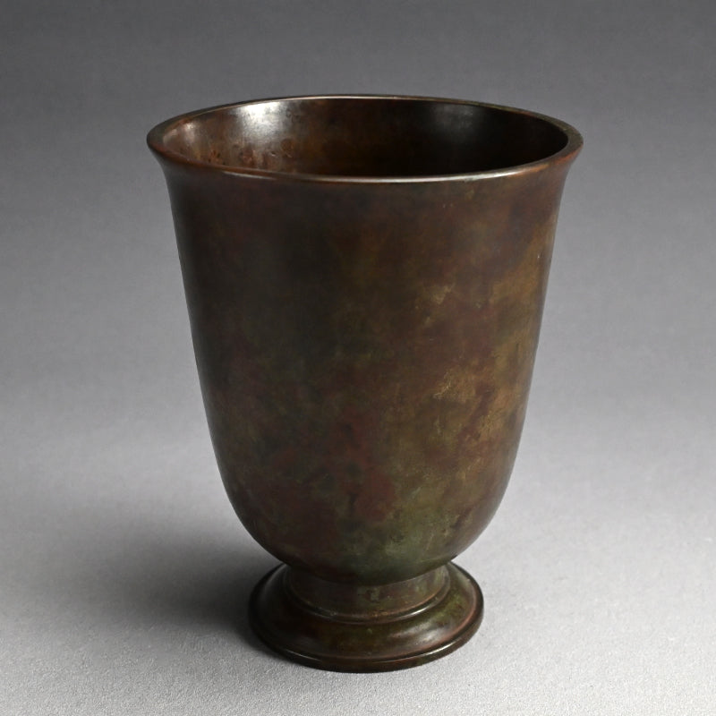 Antique Bronze Vase by Nakajima Yasumi I ー初代 中島 保美 “鋳銅花瓶"