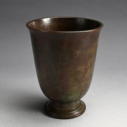 Antique Bronze Vase by Nakajima Yasumi I ー初代 中島 保美 “鋳銅花瓶"