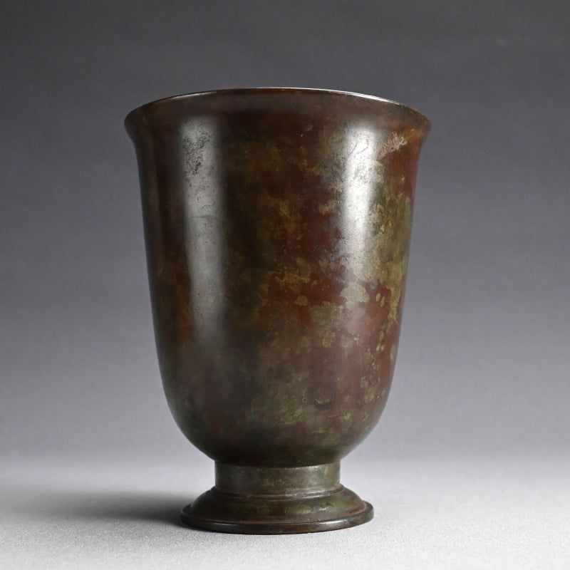 Antique Bronze Vase by Nakajima Yasumi I ー初代 中島 保美 “鋳銅花瓶"