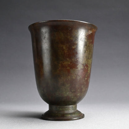 Antique Bronze Vase by Nakajima Yasumi I ー初代 中島 保美 “鋳銅花瓶"