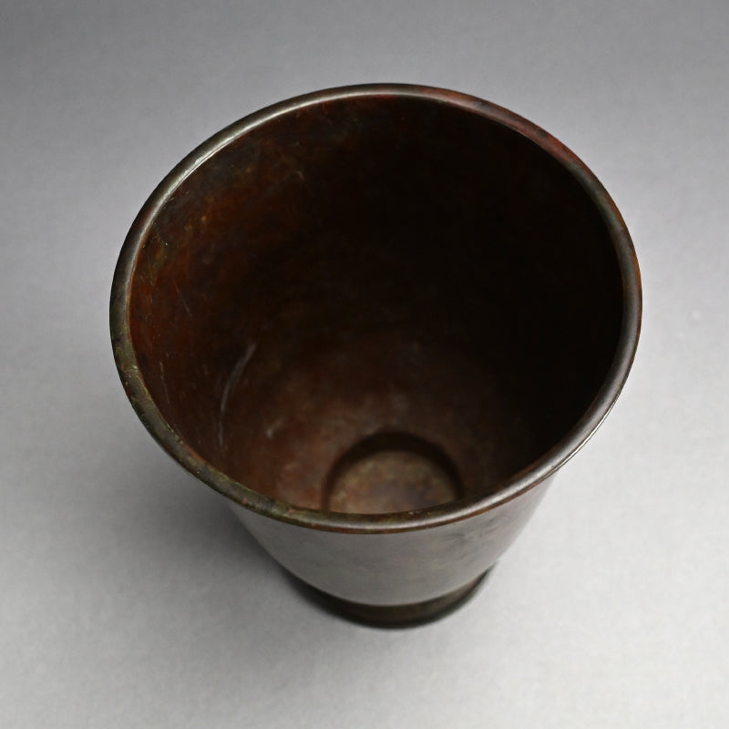 Antique Bronze Vase by Nakajima Yasumi I ー初代 中島 保美 “鋳銅花瓶"