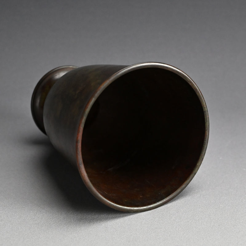 Antique Bronze Vase by Nakajima Yasumi I ー初代 中島 保美 “鋳銅花瓶"