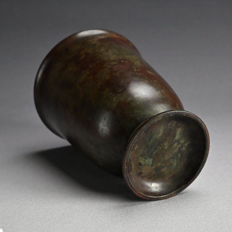 Antique Bronze Vase by Nakajima Yasumi I ー初代 中島 保美 “鋳銅花瓶"