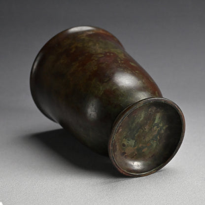 Antique Bronze Vase by Nakajima Yasumi I ー初代 中島 保美 “鋳銅花瓶"