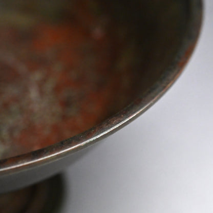 Footed Art-Deco Bronze Vase ー初代 中島 保美 “青銅花器”